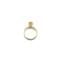Round Diamond Six-Prong Solitaire Ring (14K) setting - Popular Jewelry - New York