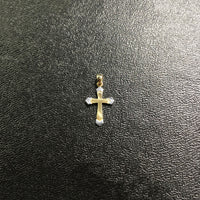 Incised Passion Cross Pendant Two-Tone (14K) Popular Jewelry - New York