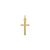 Curve-Patterned Cross Pendant (14K)