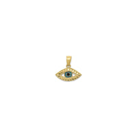 Evil Eye Pendant (14K) front - Popular Jewelry - New York
