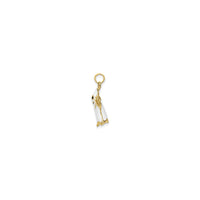 Ghost Pendant (14K) side - Popular Jewelry - New York