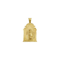 Guadalupe Vintage Shrine Pendant (14K) front - Popular Jewelry - New York