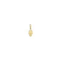 Hamsa Hand Plain Pendant (14K) front - Popular Jewelry - New York