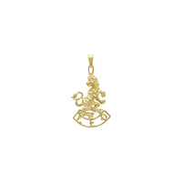 Leo Zodiac Pendant (14K) front - Popular Jewelry - New York