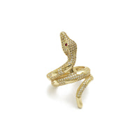 Swirling Python Ring (14K) diagonal - Popular Jewelry - New York