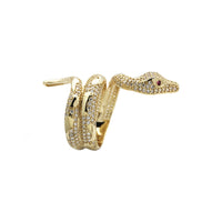 Swirling Python Ring (14K) side 1 - Popular Jewelry - New York