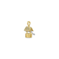 Wishing Well Motion Pendant (14K) diagonal - Popular Jewelry - New York