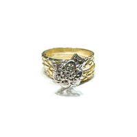 Diamond Engagement Double Ring Yellow Gold (14k) Popular Jewelry - New York