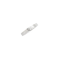 Princess Embedded Single Diamond Band (14K)