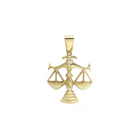 Balance Scale Pendant (14K) front - Popular Jewelry - New York