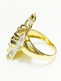 Iced-Out Diamond "Buddha of Wealth" Ring (14K) - Popular Jewelry