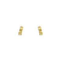 Little Giraffe Stud Earrings (14K) front - Popular Jewelry - New York