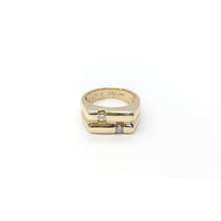 Opposites Diamonds Ring (14K) front - Popular Jewelry - New York