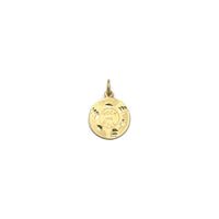 Rock and Roll Vinyl Disc Pendant (14K) front - Popular Jewelry - New York