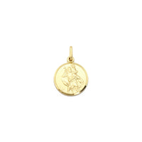 Saint Christopher Medal Pendant (14K) front - Popular Jewelry - New York