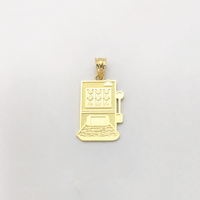 Slot Machine Pendant (14K) front - Popular Jewelry - New York
