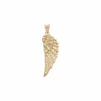 Angel Wing (Diamond Cut/Matte Feathers) Pendant (14K)