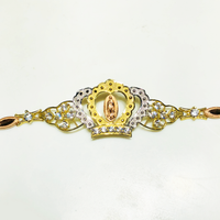 Our Lady of Guadalupe Tri-Color Bracelet (14K) - Popular Jewelry