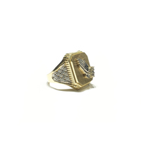 Praying Hands Signet Ring (14K) side - Popular Jewelry - New York