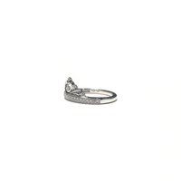 Heart Tiara Diamond Ring (14K) side - Popular Jewelry - New York