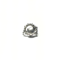 Jumping Dolphin CZ Ring (14K) front - Popular Jewelry - New York