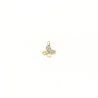 Butterfly Outline Diamond Pendant yellow (14K) front - Popular Jewelry - New York