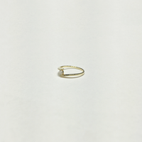 Floating CZ Spiral Tension-Set Ring (14K) side - Popular Jewelry - New York