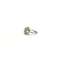 Floral Infinity CZ Ring (14K) side - Popular Jewelry - New York