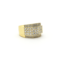 Four-Faceted Diamond Ring (14K) side 1 - Popular Jewelry - New York