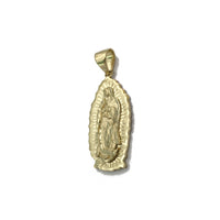 Our Lady of Guadalupe Diamond Cut Pendant (14K) right - Popular Jewelry - New York