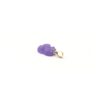 Purple Toad Jade Pendant (14K)