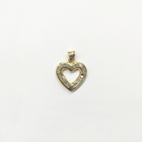 Heart Frame CZ Pendant (14K)