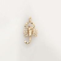 Scorpion Diamond Cut Pendant (14K) - Popular Jewelry New York