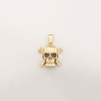 Skull and Crossbones Pendant (14K) - Popular Jewelry New York