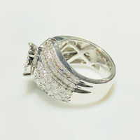 Swirl Diamond Cocktail Ring (14K) - Popular Jewelry