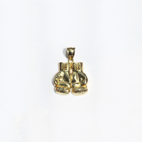 Boxing Gloves Diamond Cut Lightweight Pendant (14K) - Popular Jewelry - New York