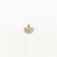 Glamorous Butterfly CZ Pendant (14K) front - Popular Jewelry - New York