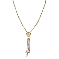 Butterfly Tassel Fancy Necklace (14K)