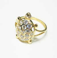 Turtle CZ Ring (14K)