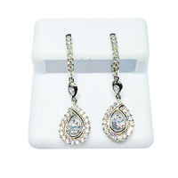 Drop CZ Earring (14K).
