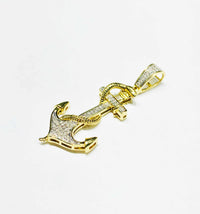 Diamond Anchor Pendant (10K)