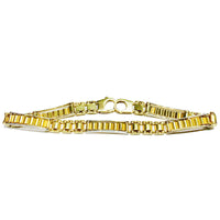 Two-tone Train Line Bracelet (14K)