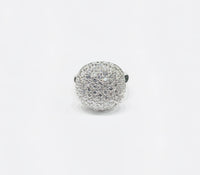 Elegant Round CZ Ring (Silver).