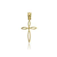 Yellow Gold Open Cross Pendant (14K)
