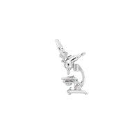 Microscope Charm Pendant (Silver)