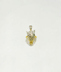 Lion King Head Diamond Pendant (10K).