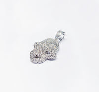 Diamond Hamsa Pendant (14K).