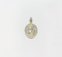 Diamond Round Pendant (14K).