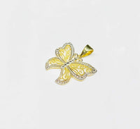Two-Tone Butterfly Pendant (14K)