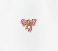 Ribbon CZ Pendant (10K).